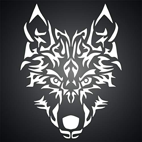 Wolf Stencil, 4.5 x 6 inch - Halloween Animal Canine Artic Wolf Head