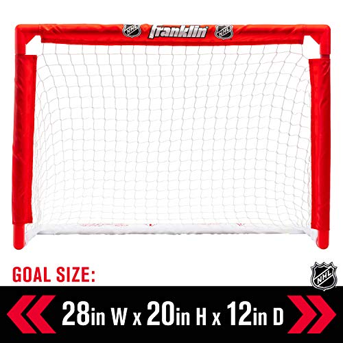 Mini Hockey Rink Set - Half Rink with Goal, Sticks & Ball