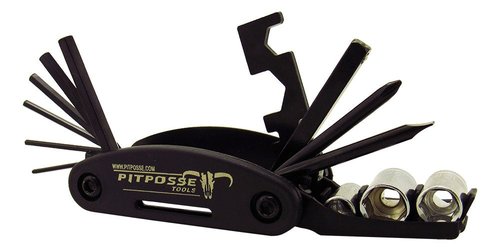 Pit Posse PP2828 Folding Metric Repair Tool Set Kit - Motorcycle Bike Bicycle Cycling Mechanic Portable Multi Functional