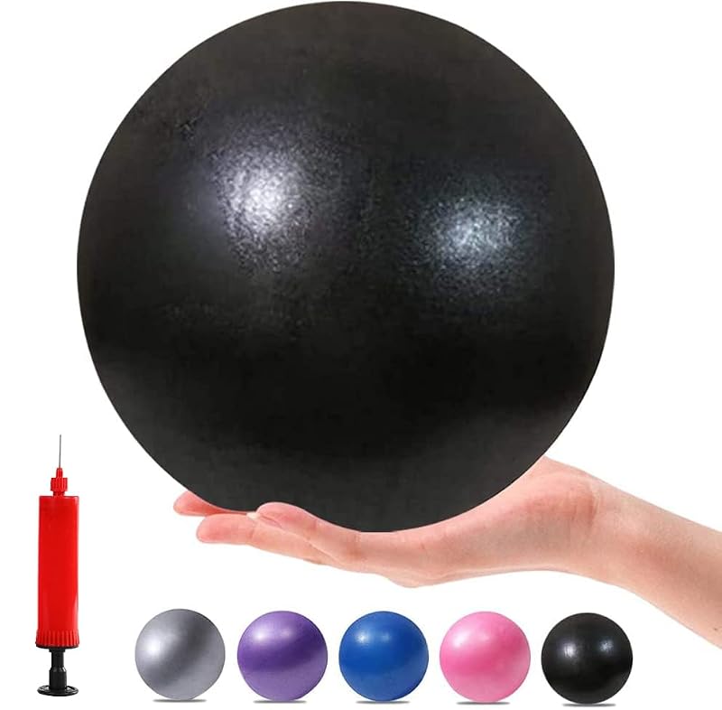 Mini Pilates Exercise Ball - 6 Inch Stability Ball for Home Training