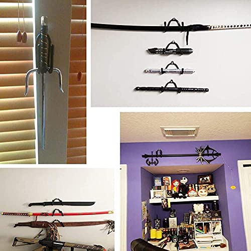 Universal Sword Display Rack - Adjustable Wall Mount for 2 Swords