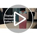 Insulated Travel Coffee Mug with Lid - Beige, 12oz