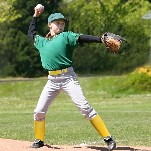 Youth Baseball Socks and Belt Combo Set - Adjustable Yellow