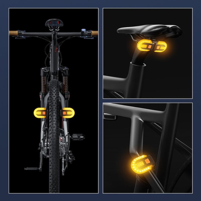 HITASTAR Bright LED Bike Tail Light with Turn Signal, Split Bicycle Rear Lights,Fast USB Rechargeable Waterproof LED Bike Safety Taillights for Night Riding