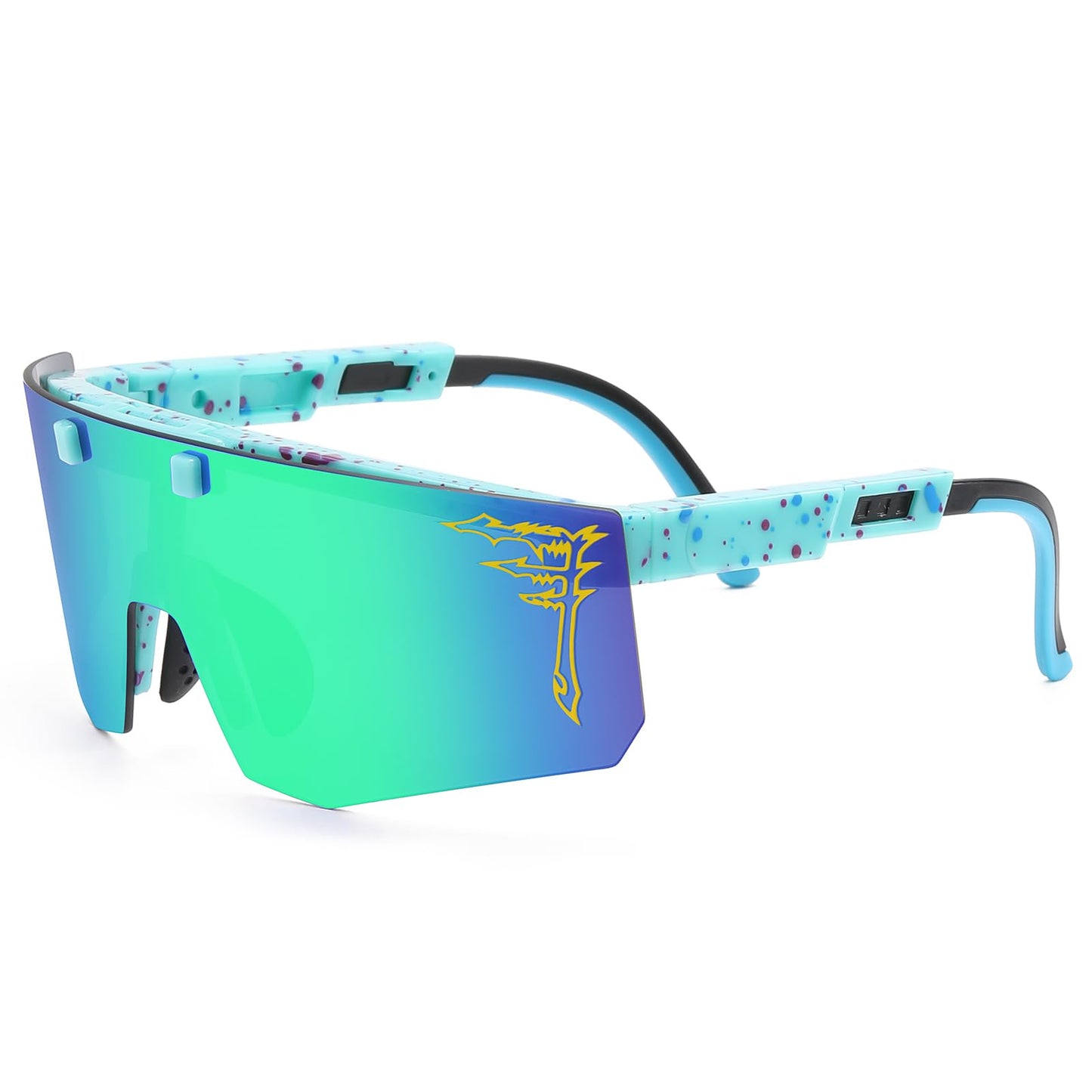 FIXEROS Flip Up Kids Sunglasses Youth Baseball Sunglasses UV400 Sports Sun Glasses For Boys Girls Children TR90 Shades (VY7)