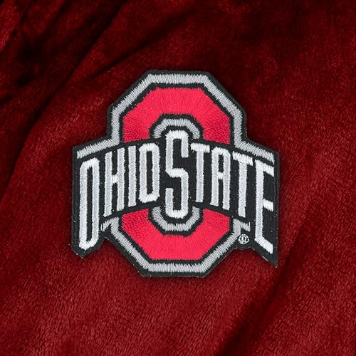 Silk Touch Bathrobe - Officially Licensed NCAA Ohio State Buckeyes - Large-X-Large