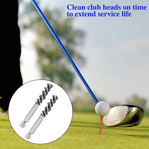 Golf Club Hosel Brush Set - 4 Stainless Steel Cleaning Brushes
