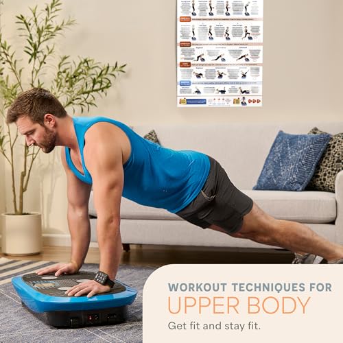 Whole Body Vibration Plate Exercise Chart - Laminated Workout Poster