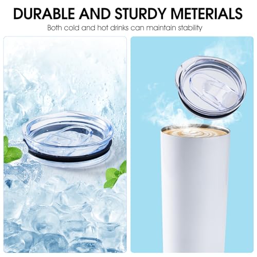20oz Skinny Stainless Steel Tumbler Replacement Lids - 3 Pack