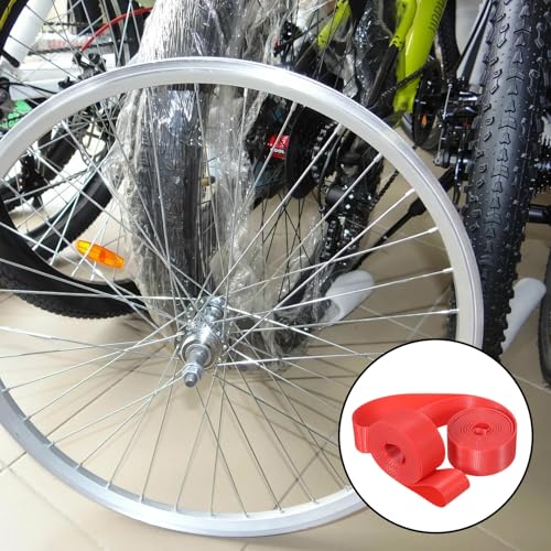 2PCS Bicycle Rim Tape, 26-inch PVC Bike Tire Liner for Puncture Protection