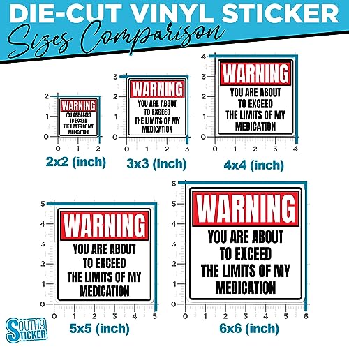 Funny Medication Warning Sticker - 3x3 Vinyl Die-Cut Sticker