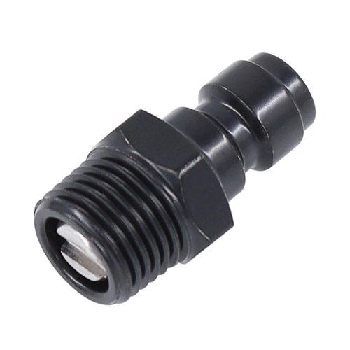 HMKUGO 8mm Quick-Disconnect Plug Adapter, Stainless Steel 1/8" NPT Male Thread PCP Paintball Charging Fittings with Sealing O-Ring