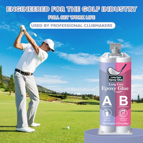 DINGSEN 2.1oz Golf Club Epoxy Repair Kit 24-Hour Long Cure Waterproof Bond