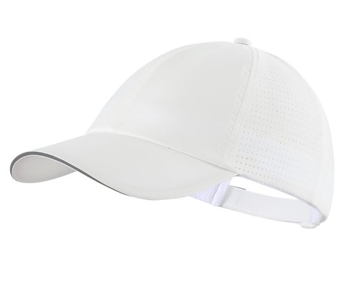 Home Prefer Water Repellent UPF50+ Quick Dry Mens Womens Baseball Cap for Outdoor Sports Running Golf Sun Hat with Reflective Bill White