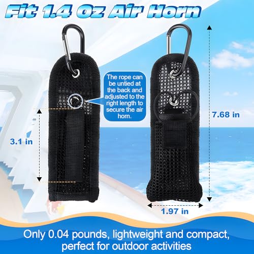Air Horn Holder for 1.4oz Canisters - Durable Outdoor Holster with Belt Loop
