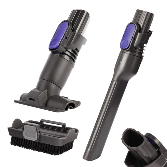Vacuum Crevice Tool Brush Replacement Parts Compatible with Shark Pet Cordless Stick IX141 IZ462H IZ483H IZ363HT IZ361H IZ163H IZ362H Removable two-in-one Tool Brush Attachments for D-Shaped Vacuum