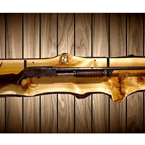 Metal Gun Rack and Shotgun Hooks - Black 1 Pair