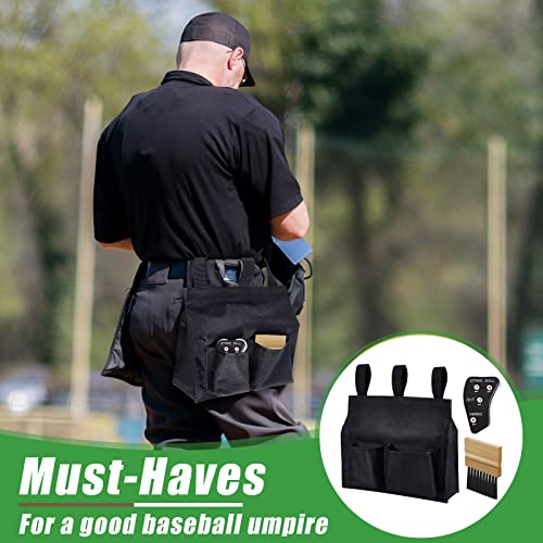 Baseball Umpire Gear Set with Bag Brush & Clicker - Softball Referee Equipment