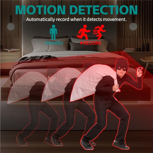 1080P DIY Nanny Camera for Home Mini Camera with 64GB Card Indoor Security Camera for Room with Motion Detection