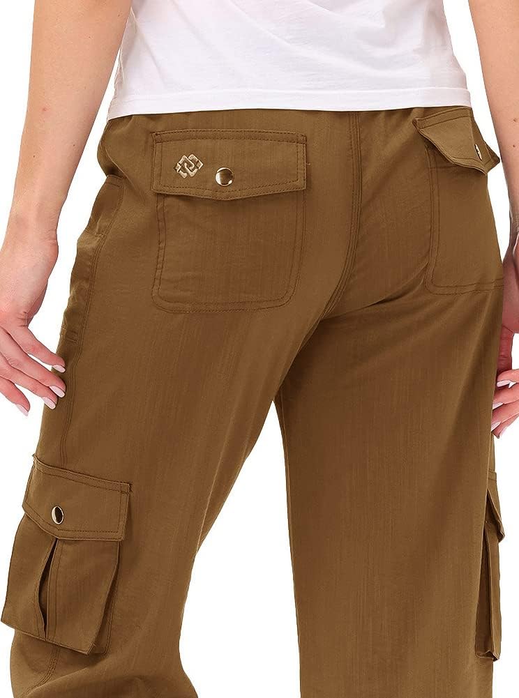 MoFiz Women's Capri Pants - Lightweight Casual Capris with Pockets | Loose Fit Cargo Design