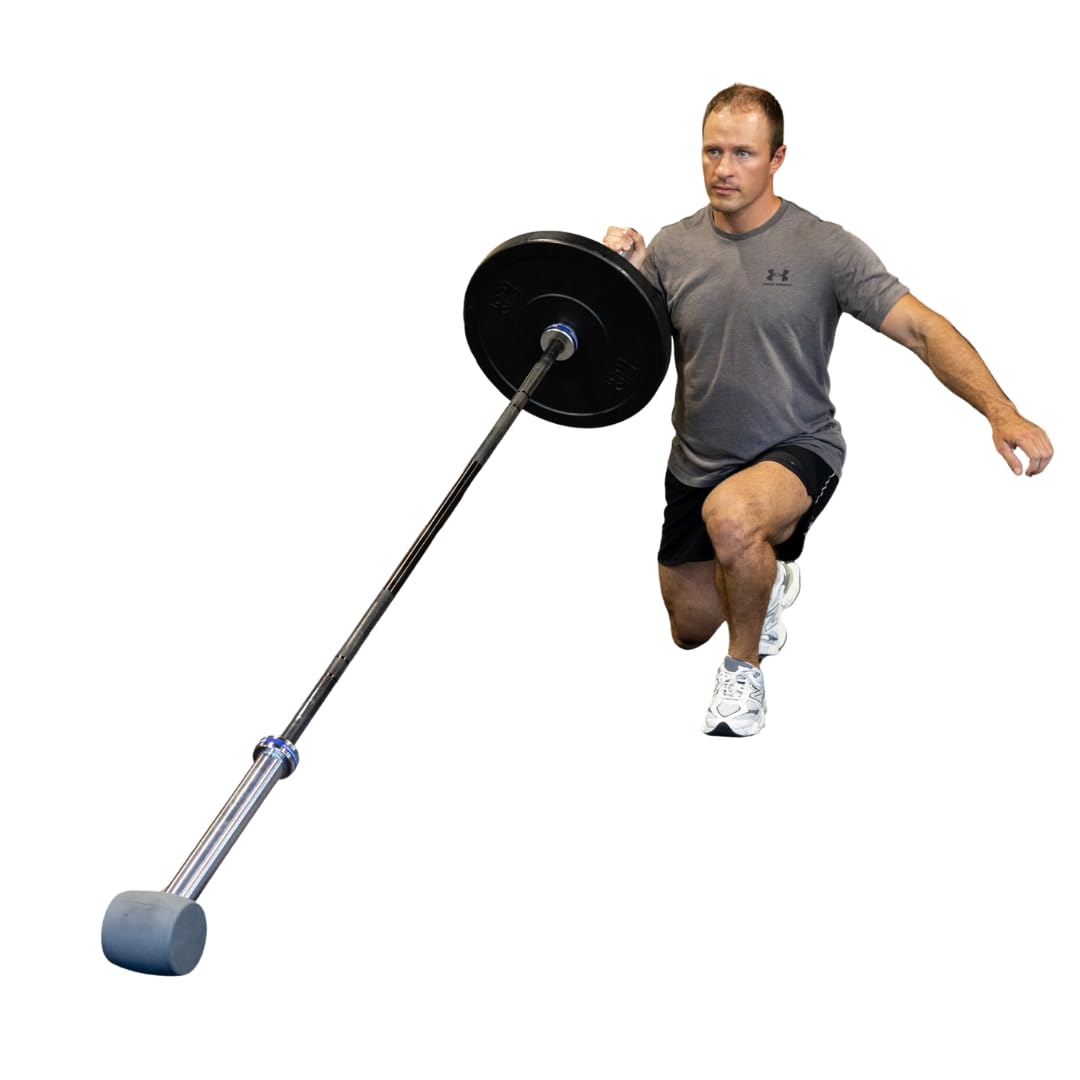 Tribus Grips X Landmine Attachment – Compact Rubber Fits Olympic Bars for Presses, Rows, Squats & Core Training – Portable for Home & Gym Workouts