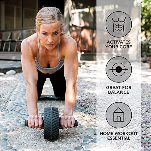 Ab Wheel Roller for Core Strength Training with Knee Pad