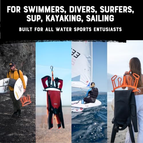 C-Monsta V2 Orange Wetsuit Hanger - Quick Drying Heavy Duty Gear Organizer