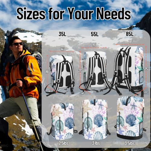 Waterproof Dry Bag Backpack 5L Roll Top - Blue2