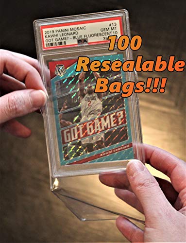 PSA Graded Card Sleeves - 100 Count UV Protection Holders