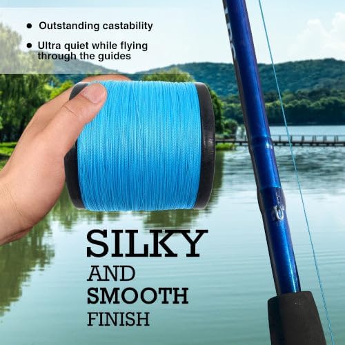 Reaction Tackle Braided Fishing Line - Pro Grade Power for Saltwater & Freshwater | Enhanced Visibility
