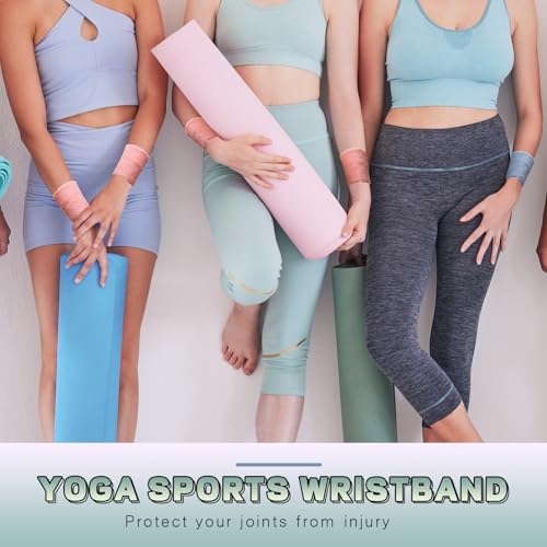 Wrist Sweatbands - 8 Pack Neon Cotton Sports Bands - Morandi Color