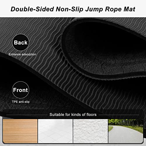 Jump Rope Mat 71"x24" - Non-Slip High-Density Exercise Flooring