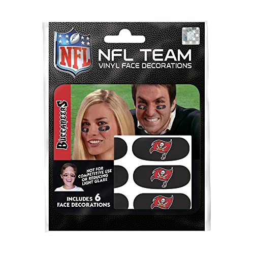NFL Eye Black Stickers - Tampa Bay Buccaneers, 6-Pack