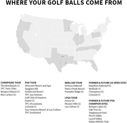 LostGolfBalls - Recycled Superhot Matte Color Mix Golf Balls | AAA Quality, Good Condition