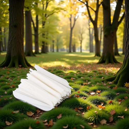 3 Inch White Plastic Arrow Vanes - 50 Pack Fletching Kit