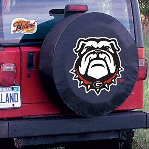 Georgia Bulldogs Tire Cover with Mascot - Exact Fit, UV Resistant