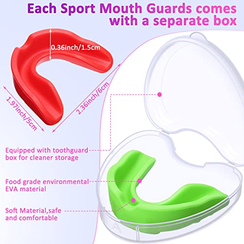 Boao 17P Kids Mouth Guards with Case – Football Soccer, Soft Silicone