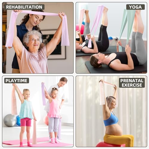 Resistance Bands for Exercise - 3-Level Light Color Set