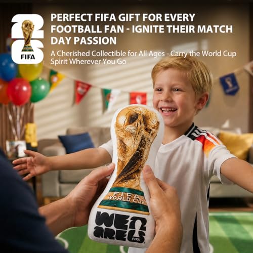 FIFA 2026 World Cup Trophy Plush Pillow - 14.5 Inch