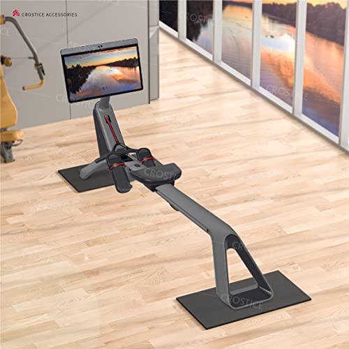 Rowing Machine Mat 2-Piece Set - 11.8 x 30 in, Waterproof & Non-Slip