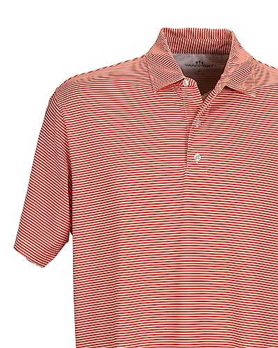 Men's Premium Moisture Wicking Stretch Fit Striped Polo - Auburn Tigers, X-Large