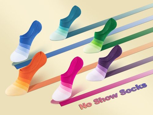 IDEGG No Show Socks - Low Cut Ankle Athletic Socks for Men & Women | Anti-Slip, Invisible Design