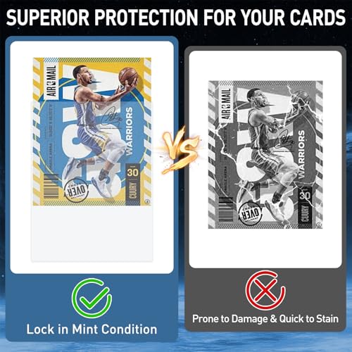 300 Clear Trading Card Sleeves - Standard Size Protective Card Protectors