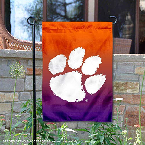 Clemson Tigers Double Sided Garden Flag 13x18 Inch Polyester Banner