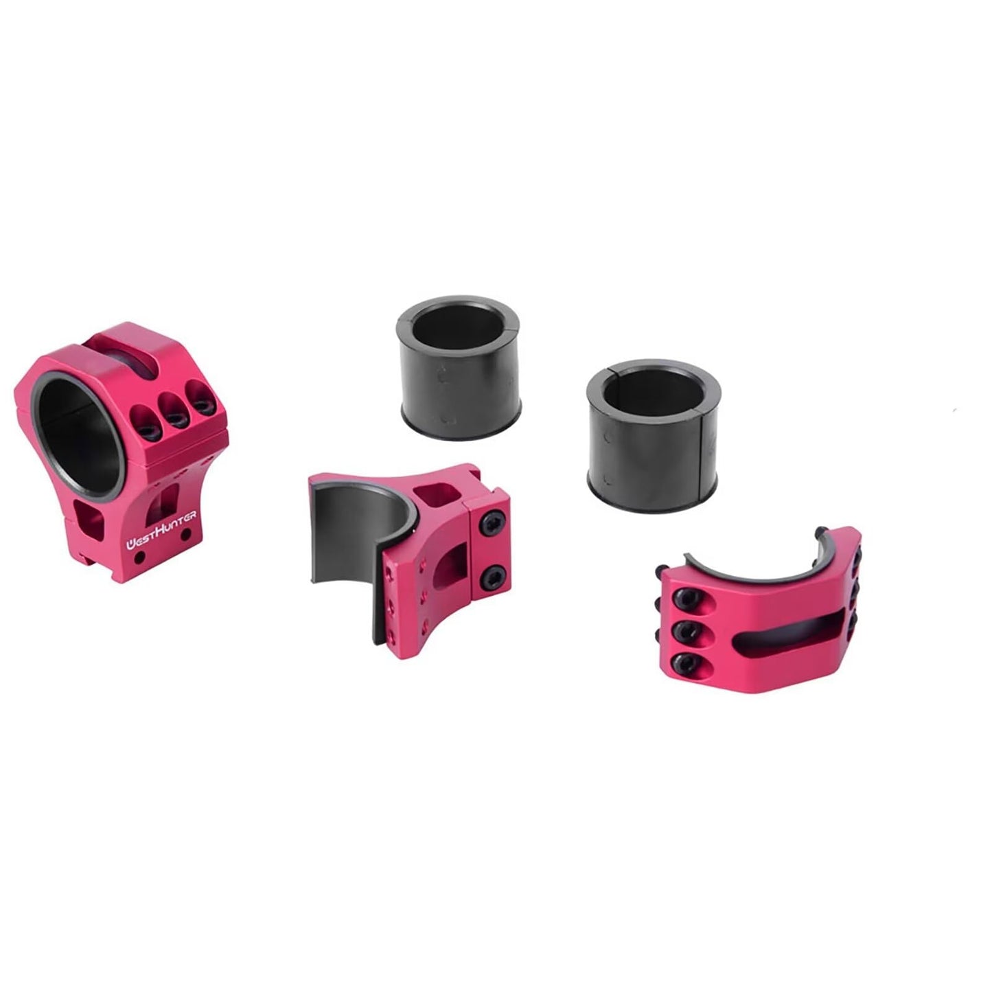 WestHunter Optics Precision 11 mm Dovetail Scope Rings, 1 Inch 30 mm 34 mm Tactical Scope Mount | Red