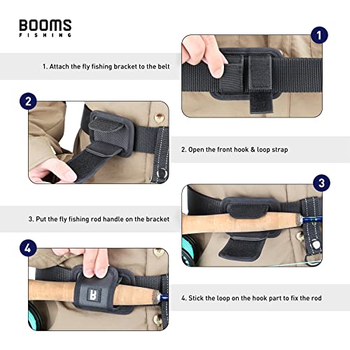 Fly Fishing Rod Holder - Waterproof Nylon, 3.3" x 2.3"