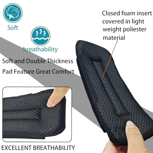 Soft Breathable Shoulder Strap Pad – 2 Pack Tactical Vest Pads - Black