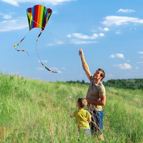 Easy Flyer Kite with Long Tail and String - Style 4