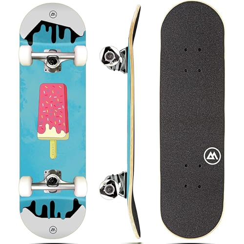 Complete Cruiser Skateboard - Ice Cream Design for Kids