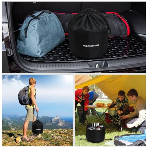 Yorkenbe Camping Mess Kit Bag 2 Pack Waterproof Heavy Duty Storage Organizer